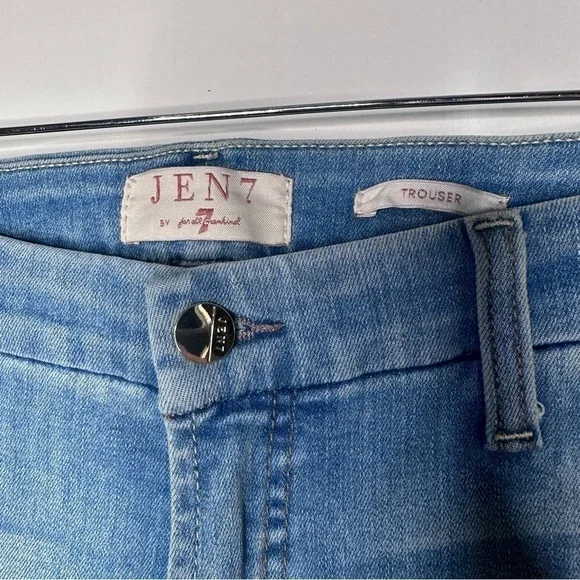 Jen7 by 7 for All Mankind La Quinta Tailorless High-Rise Flared Trouser Jeans - Picture 6 of 13